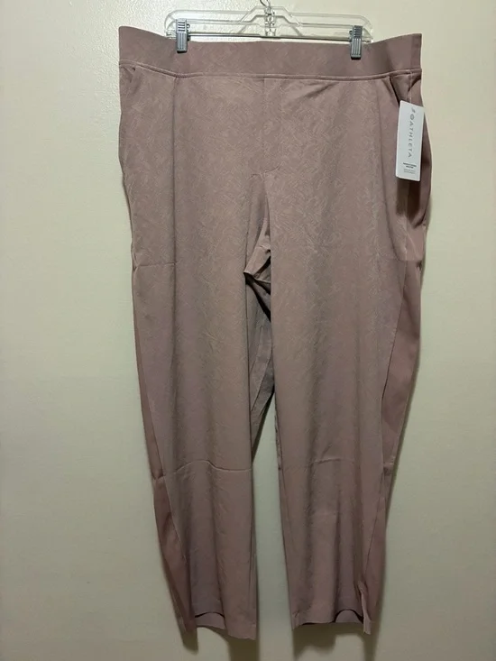 Athleta Brooklyn Textured Ankle Pant Latte size 22  nwt - Picture 2 of 7